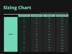 CCM Supertracks Sizing Chart 9355 + 9366 Skate9